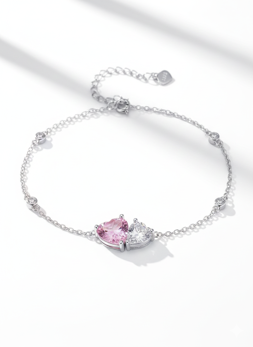 Сребърна гривна - Heartbeat